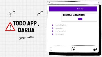 1- Application TODO - Présentation php darija