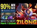 SUPREME No.1 Zilong with 90% Win Rate!! - Top 1 Global Zilong by WHO IS NEXT - MLBB