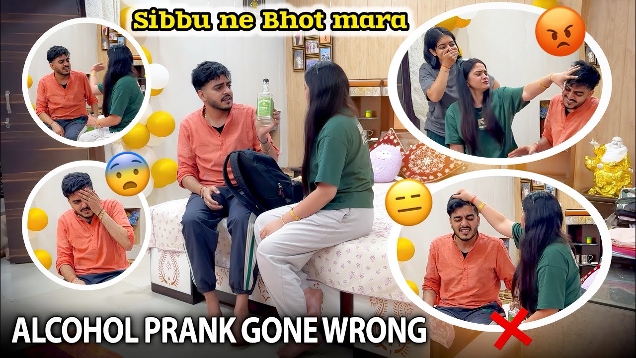 Alcohol Prank on My Wife 😱 Gone Wrong in Navratri 😑 Biwi ne Bhot Mara 😭