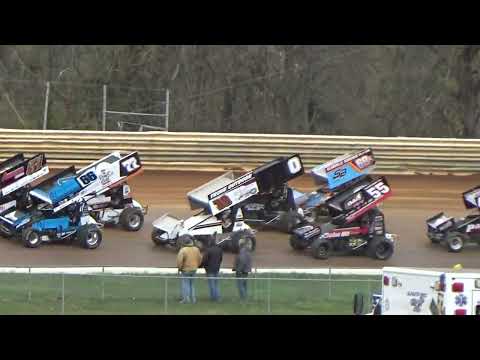 410 sprint cars heat race Port Royal Speedway 4/6/2024 (Danny Dietrich)