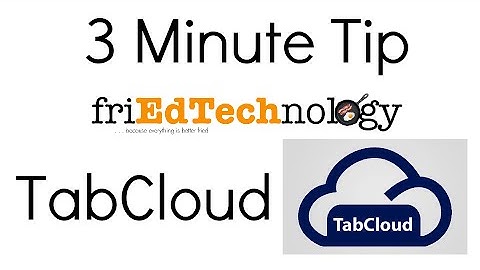 3 Minute Tech Tip: Tab Cloud