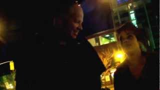 Hidden Camera Listening to Drunk chick on the side walk in the Ottawa Market, not rare