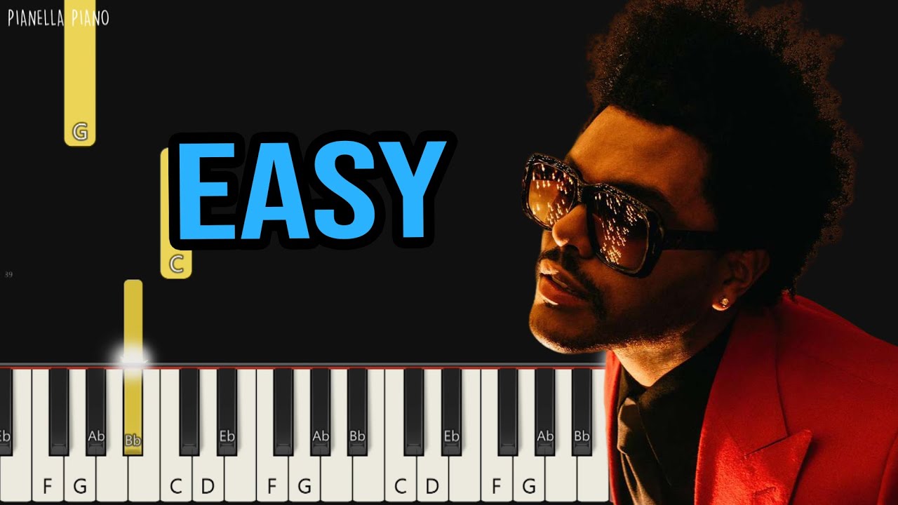 The Weeknd - Drive | EASY Piano Tutorial by Pianella Piano