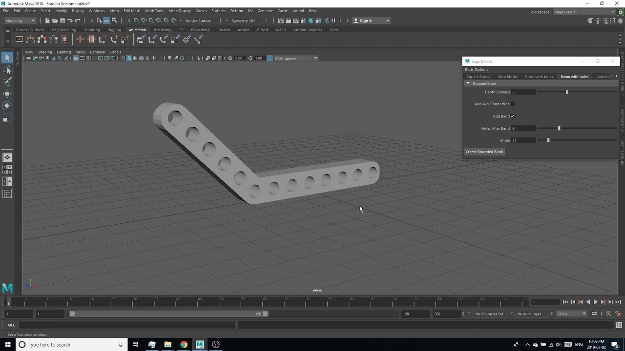 Lego Piece Generation - Maya Python - YouTube