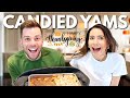 🇬🇧 Brits Cook THANKSGIVING CANDIED YAMS for the First Time! 🇺🇸