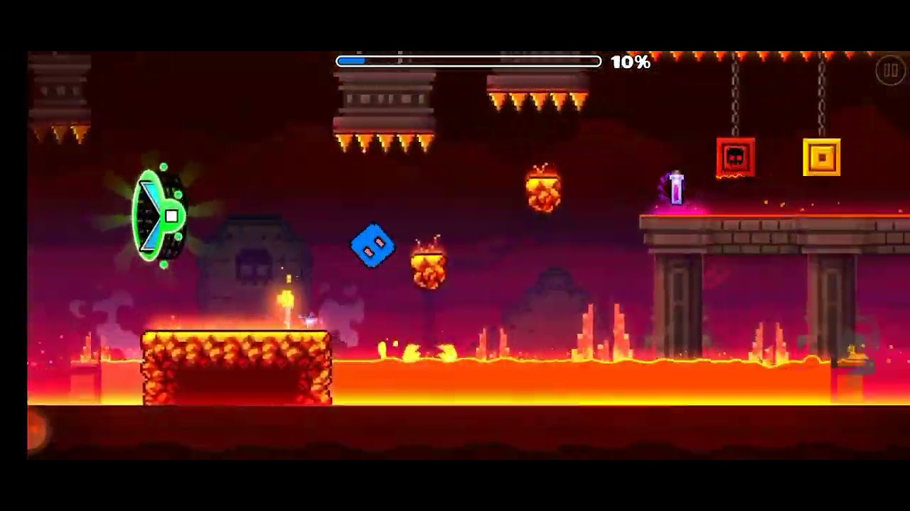 gameplay de geometry dash - YouTube