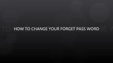 PFMS PASSWORD CHANGE