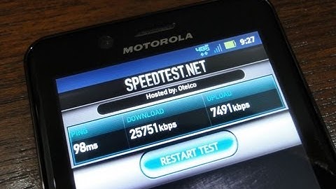 Motorola Droid Bionic 4G LTE Speed Test (Verizon Wireless)