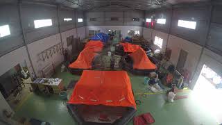 Liferaft annual inspection at PHANTA service station