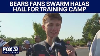 Bears fans swarm Halas Hall in Lake Forest for training camp
