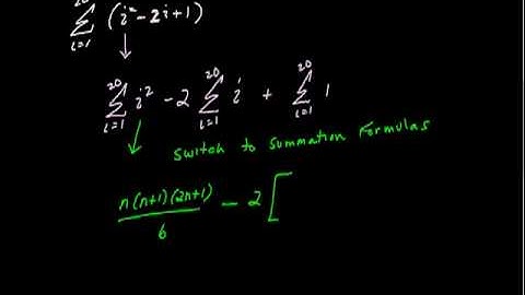 Evaluate the Sum (Sigma Notation) AP Calculus AB