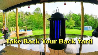 Take Down Bugs Fast with the Self-Cleaning Rechargeable Bug Zapper!