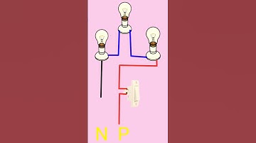 🎦 lamp SERIES CONNECTION diagram⚡⚡ #electrical #electric #wiring#scadasystem