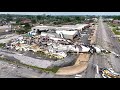 Raw aftermath of tornado damage in rogers ar