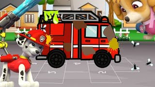Fire Truck Wash Song |  Nursery Rhymes &amp; Kids Songs Paw Patrol Bath Song