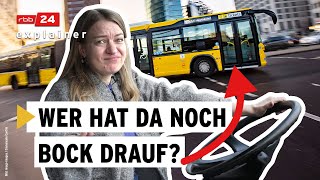 Bus ohne Fahrer:innen – Wer will den Job noch machen? | rbb24 explainer