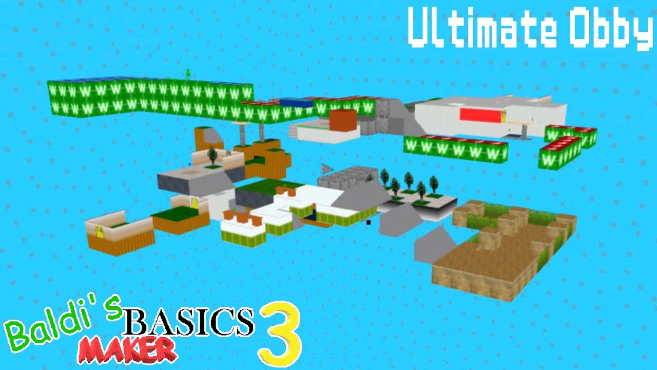 Ultimate Obby | Baldi's Basics Maker 3 (Featured Levels) - YouTube