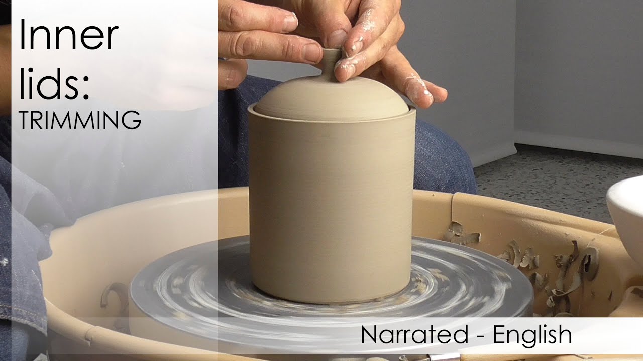 Ceramics and pottery : inner lids - trimming