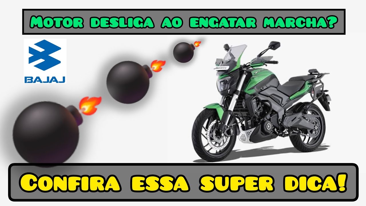 Dominar 400 desliga o motor ao engatar marcha. Problema no sensor do pesinho!