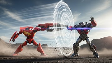 “Megatron vs McQueen ⚔️ Ultra 8K Robot Fight Scene 🔥🚀”