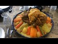 Recette de couscous marocain  la viande et lgumes et oignons caramliss    