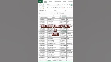 Filtering Company Data in Excel | #shorts #ytshorts #iforexcel #shortsfeed #trending #excel #yt