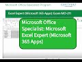 Excel Expert (Microsoft 365 Apps): Exam MO-211