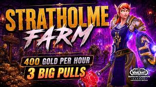Paladin 400 Gold Per Hour STRATHOLME in 3 Big Pulls | TBC Classic Anniversary