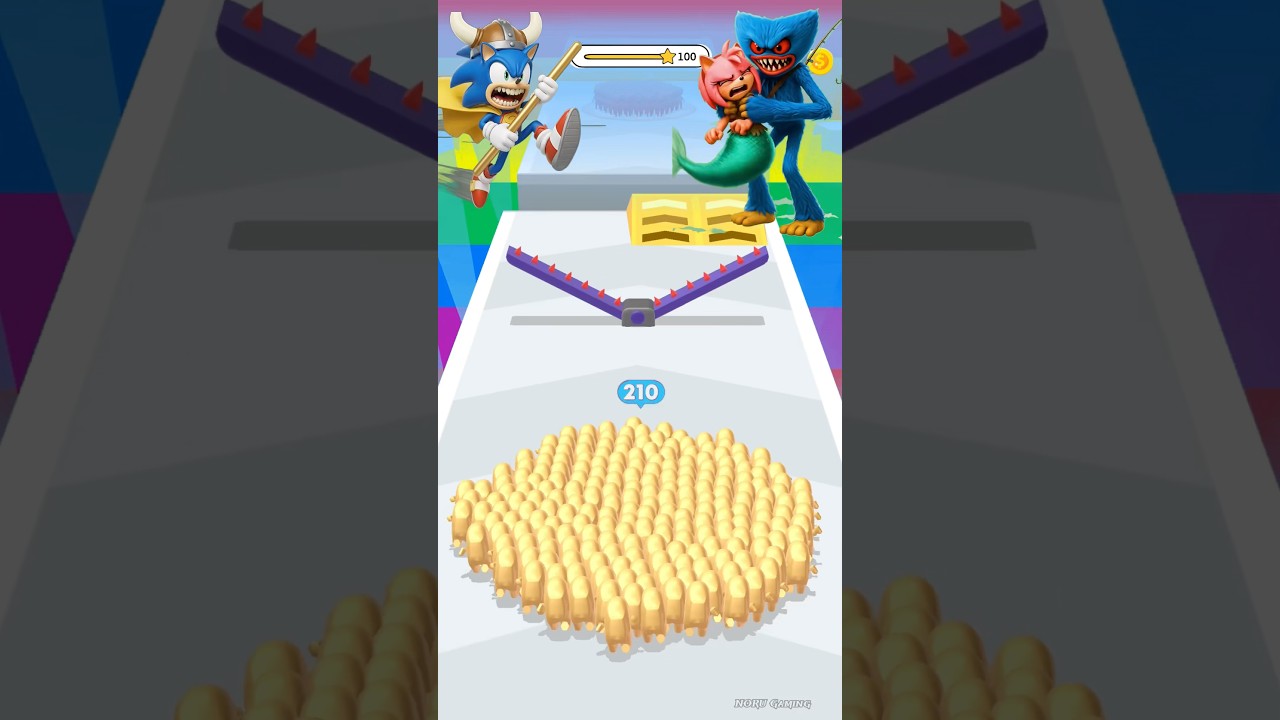 ДА! Мастер AmongUs в толпе | Соник против Хагги Вугги 💀💥 