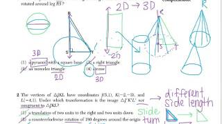 CC Geometry Exam #1 [June '15] Questions 1-5