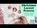 Christmas Layout Process- Pinkfresh Holiday Magic