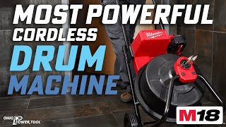Milwaukee M18 Drum Machine 1/2' Cable 2817A21 from WWETT Show!