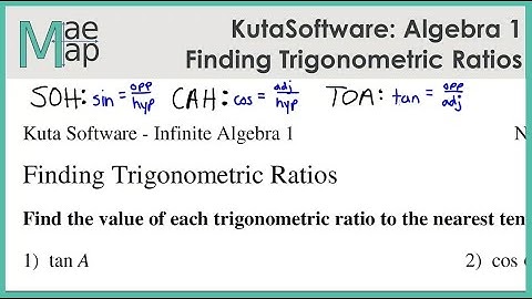 KutaSoftware:  Algebra 1 - Finding Trigonometric Ratios