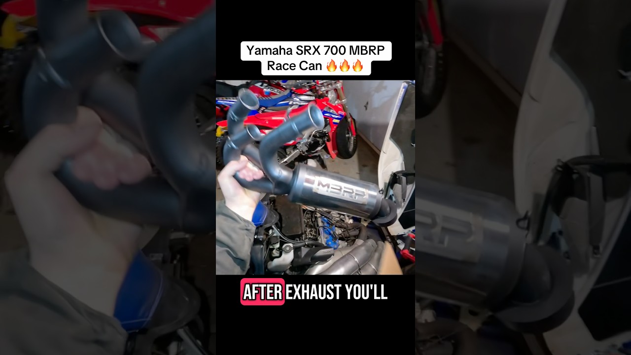 2001 Yamaha SRX 700 MBRP race can install 