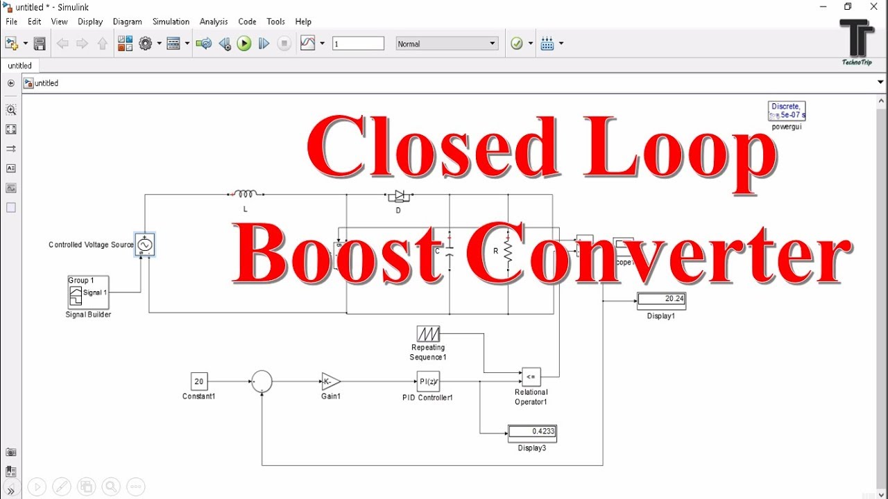 Control Tutorials for MATLAB and Simulink - Time-response Analysis of a Boost  Converter Circuit