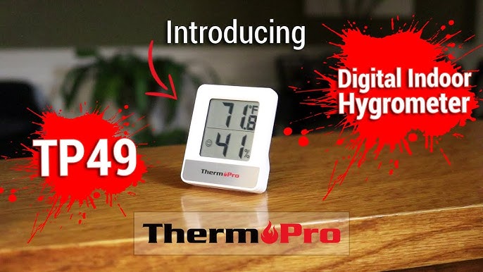 Thermopro Tp49 Mini Hygrometer Thermometer With Large Digital View