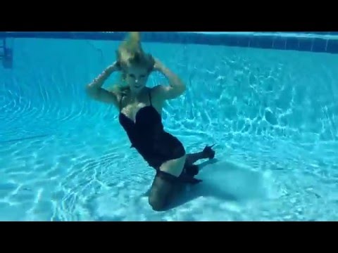 Underwater lingerie model Trina Mason