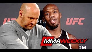 Dana White Stops Jon Jones from Addressing UFC 232 Drug Test Specifics