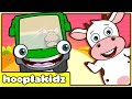 Wheels On The Bus | Nursery Rhymes For Children | Green Bus | HD Version 2 from HooplaKidz