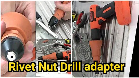 Hilda Electric Rivet Nut Cordless Riveting Drill Adapter Unboxing and Testing