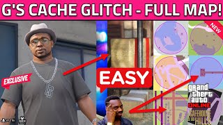 How To Find G's Gerald Cache ALL Map Locations GTA 5 Online! Where is Search Area Gs Cache Locations