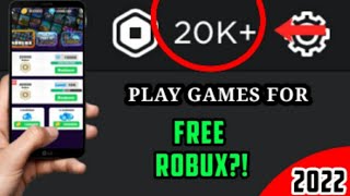 HOW TO GET FREE ROBUX BY PLAYING GAMES 2022?! screenshot 4