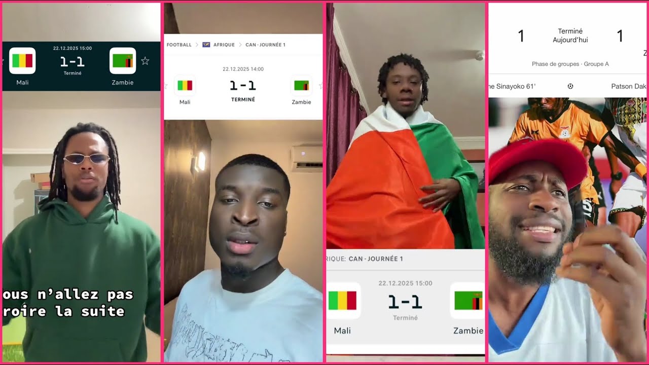 MALI 1-1 ZAMBIE : TOUJOURS LA MÊME CHOSE