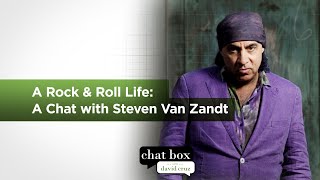 Musician actor Steven Van Zandt talks about his newly-released memoir Chat Box