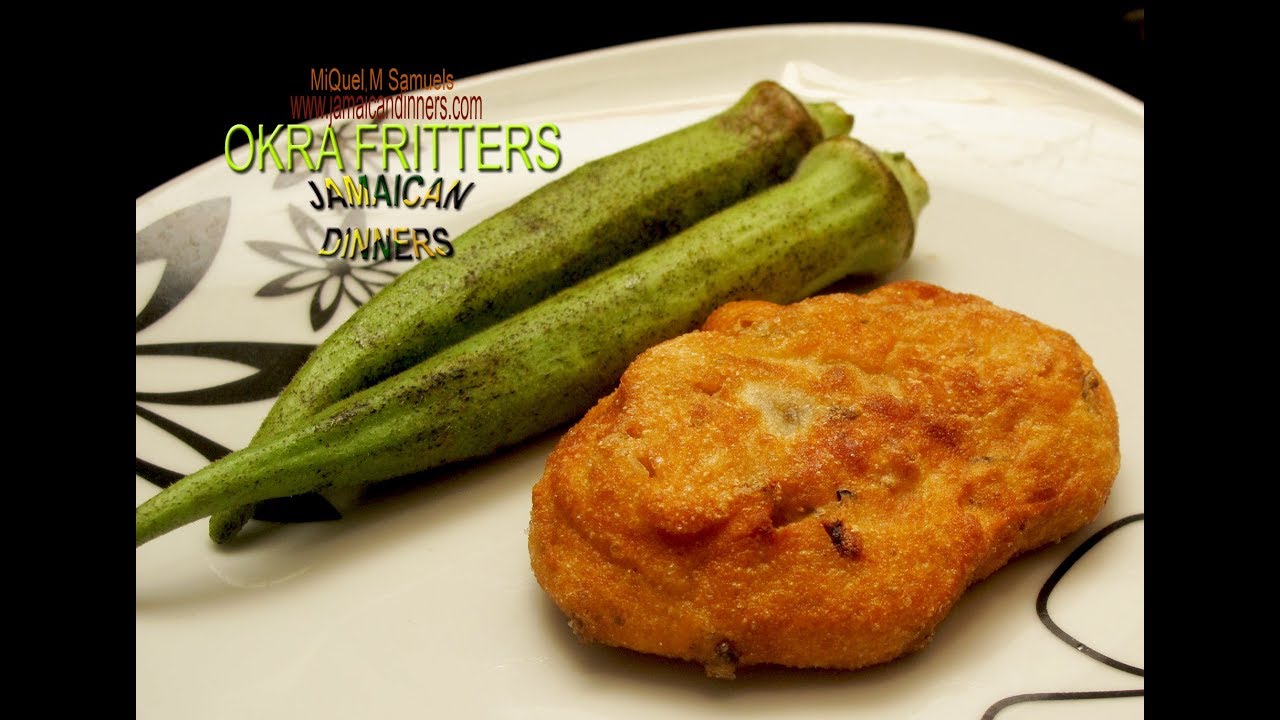OKRA FRITTERS Recipe YouTube