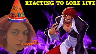 REACTING TO KOF LORE LIVE (Moon Special Birthday Stream)