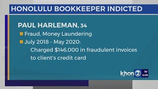 Honolulu bookkeeper allegedly took $1.2 million from clients; indicted for fraud, money laundering