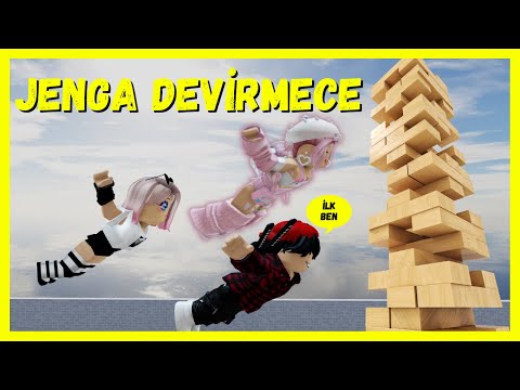 EKİPLE KONUŞARAK JENGA OYUNUYORUZ🦯ROBLOX JENGA