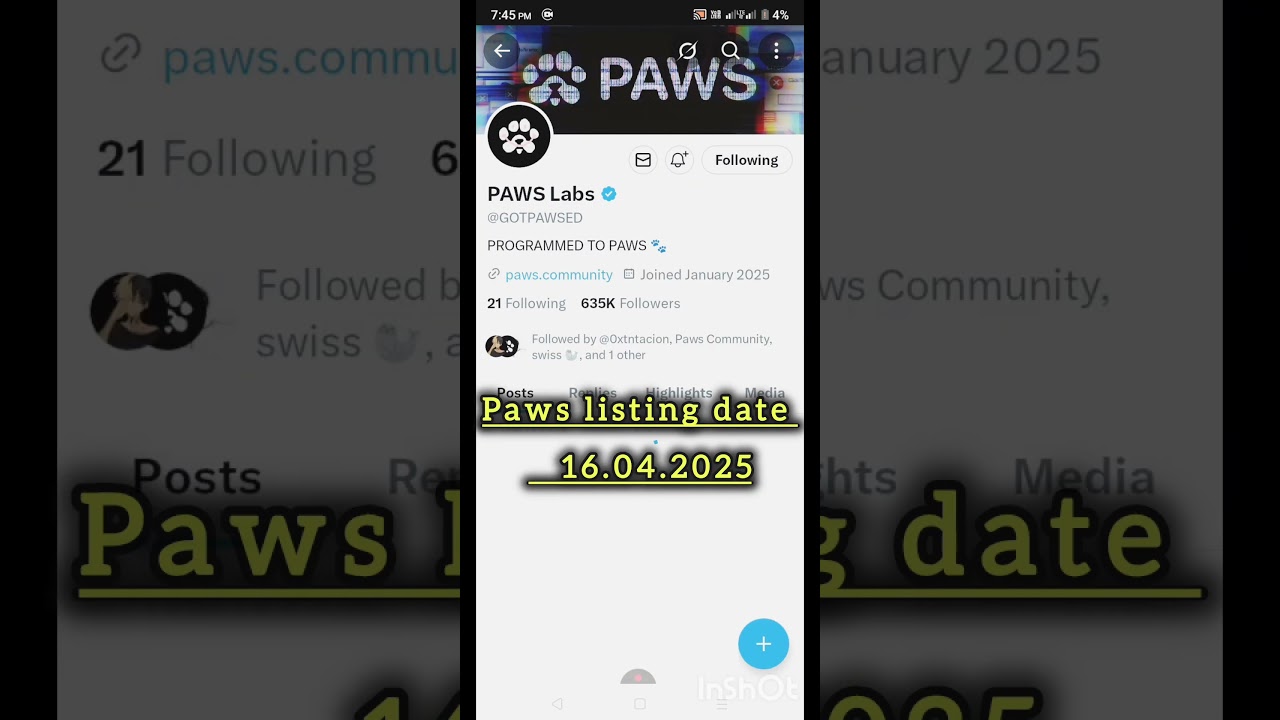 Paws Airdrop update today/paws Airdrop listing date/paws 2025