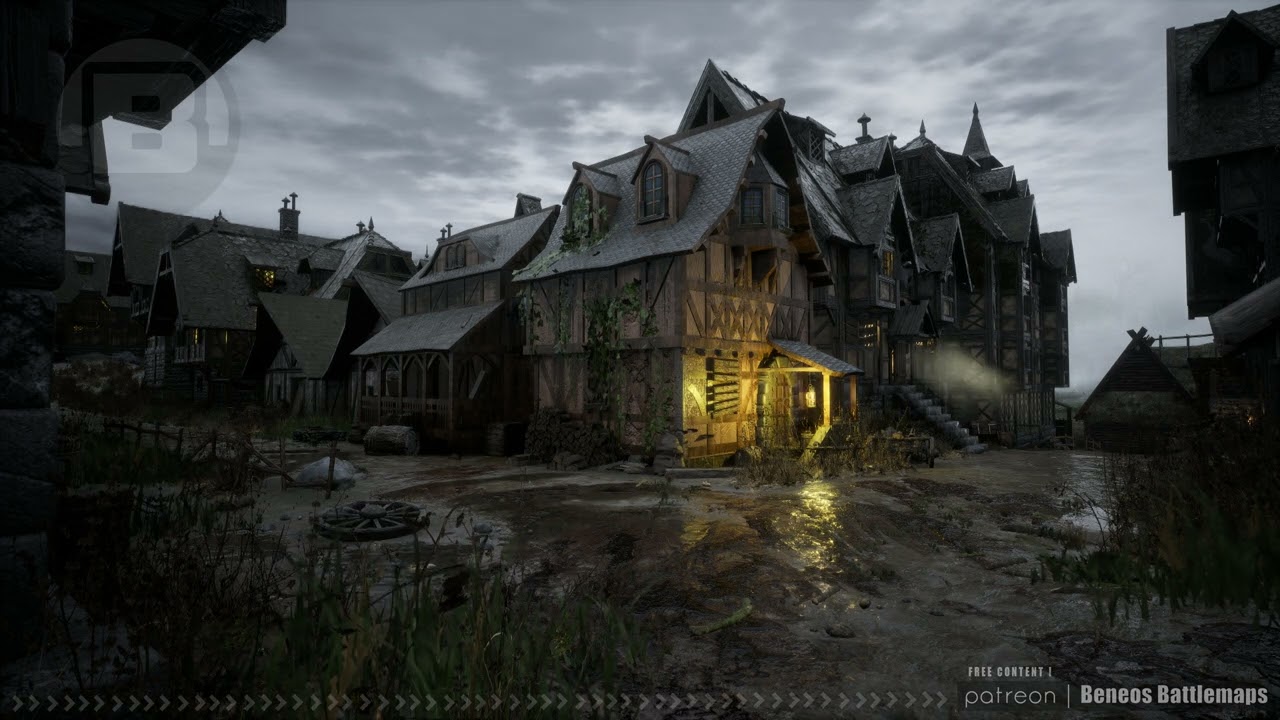 Village of Barovia Streets 1 | Scenery Demo | Curse of Strahd | Beneos ...